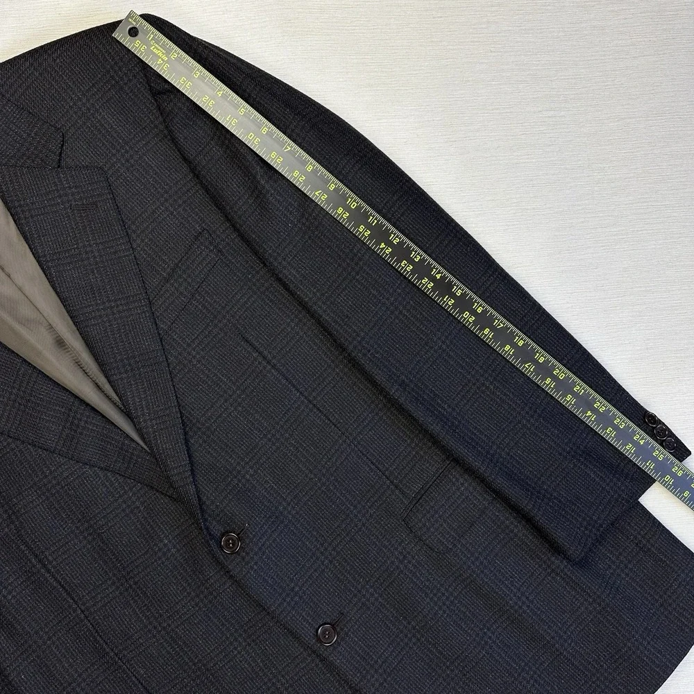 Canali Wool Cashmere Tweed Sport Coat 2 Button Men 46L US Brown Gray (56L IT)